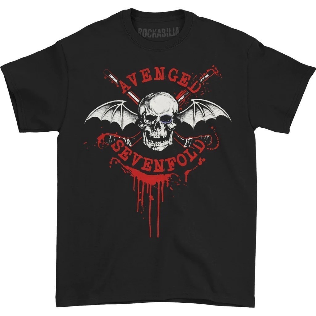 Baju Kaos Avenged Sevenfold A7X Game On Canada 2014 Tour T-Shirt Premium Cotton Combed 24s Original 