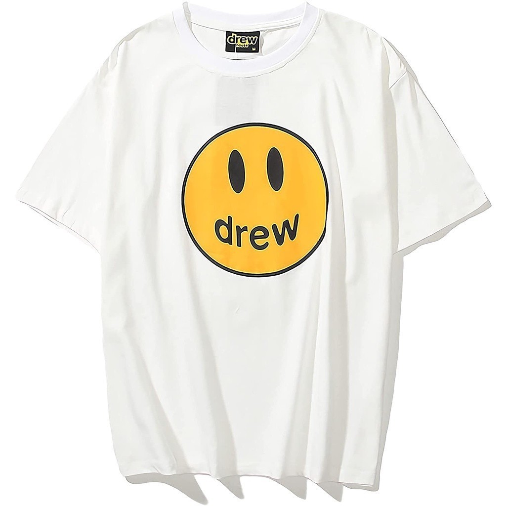 Pinky Project - Baju Kaos Drew House Smiley Face Fashion Pure Cotton Shirts T-Shirt Premium Cotton C