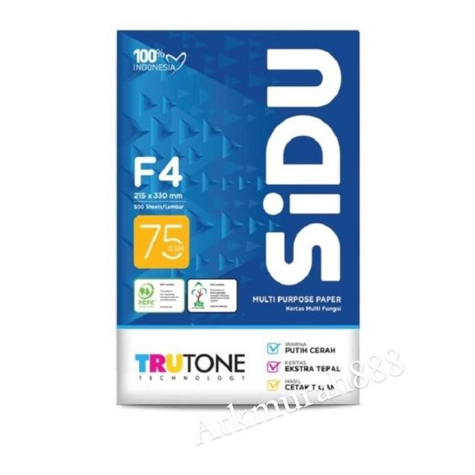 

TERBARU - kertas sidu f4 75 gram Sinar Dunia fotocopy paper/khusus Gojek/1 box