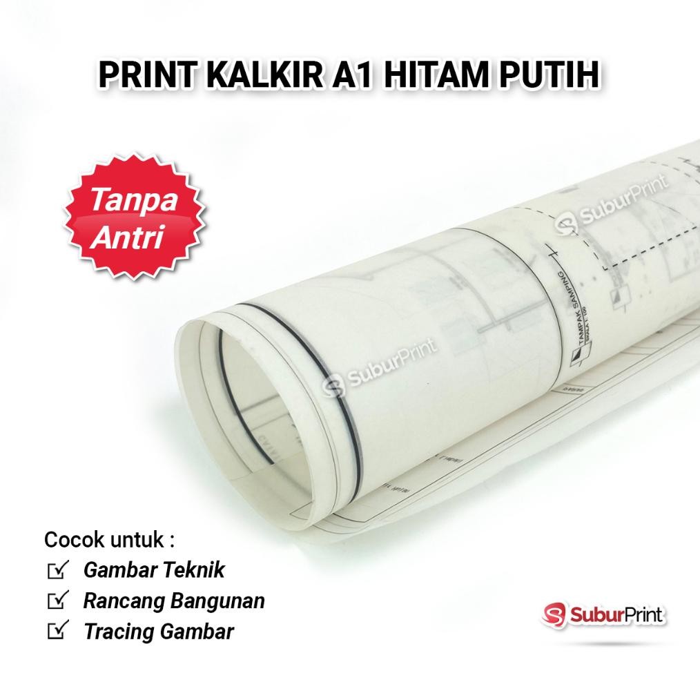 

Ready Print Cetak Kalkir Besar Ukuran A1 Berwarna Maupun Hitam Putih Cocok Untuk Gambar Teknik & Rancang Bangunan