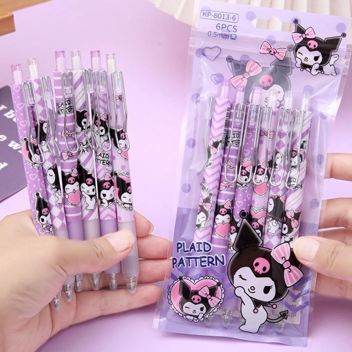 

Ready J2 - Pulpen Gel Set6Pcs Motif Kartun Sanrio Lucu