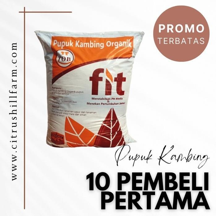 

Terlaris Jt Ready Pupuk Kandang Kambing Tob 13Kg - Pupuk Kandang - Pupuk - Pupuk Organik