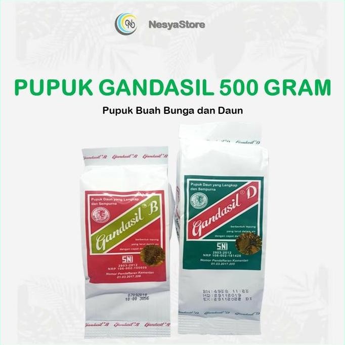 

Terlaris Gandasil D Gandasil B 500 Gram Pupuk Npk Majemuk Vegetatif Generatif