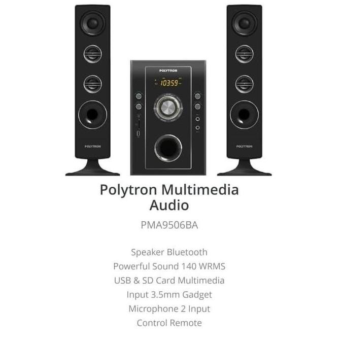 NEW SPEAKER MULTIMEDIA POLYTRON PMA 9506 (MURAH, BERGARANSI, KHUSUS MEDAN)