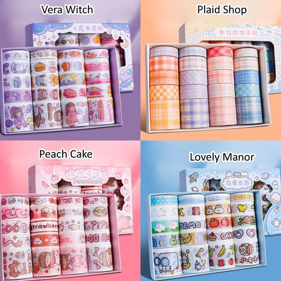 

Ready 1 Set Isi 20 Pcs Washi Tape Motif Gambar Lucu Plaid Kotak Masking Tape Hb1454
