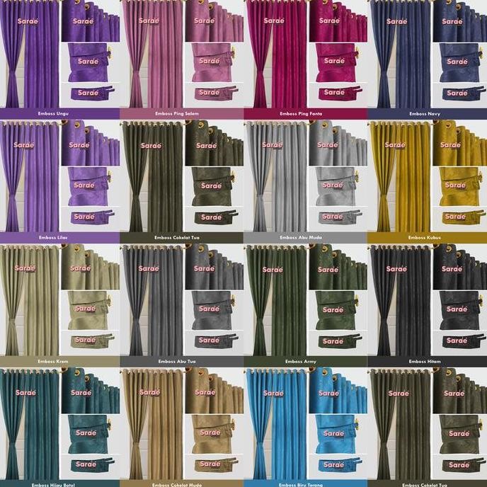 baru Gorden Pintu Jendela/Gorden Polos /Gorden Terbaru/Gorden Ruang Tamu/ Gorden kamar/ Hordeng/Gord