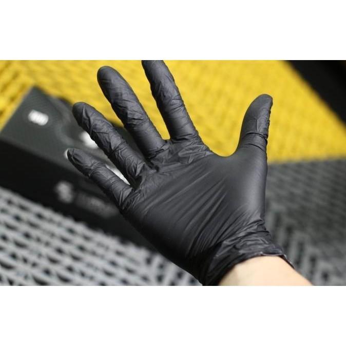 ready Detailing Nitrile Gloves Black Sarung Tangan Hitam Nitrile