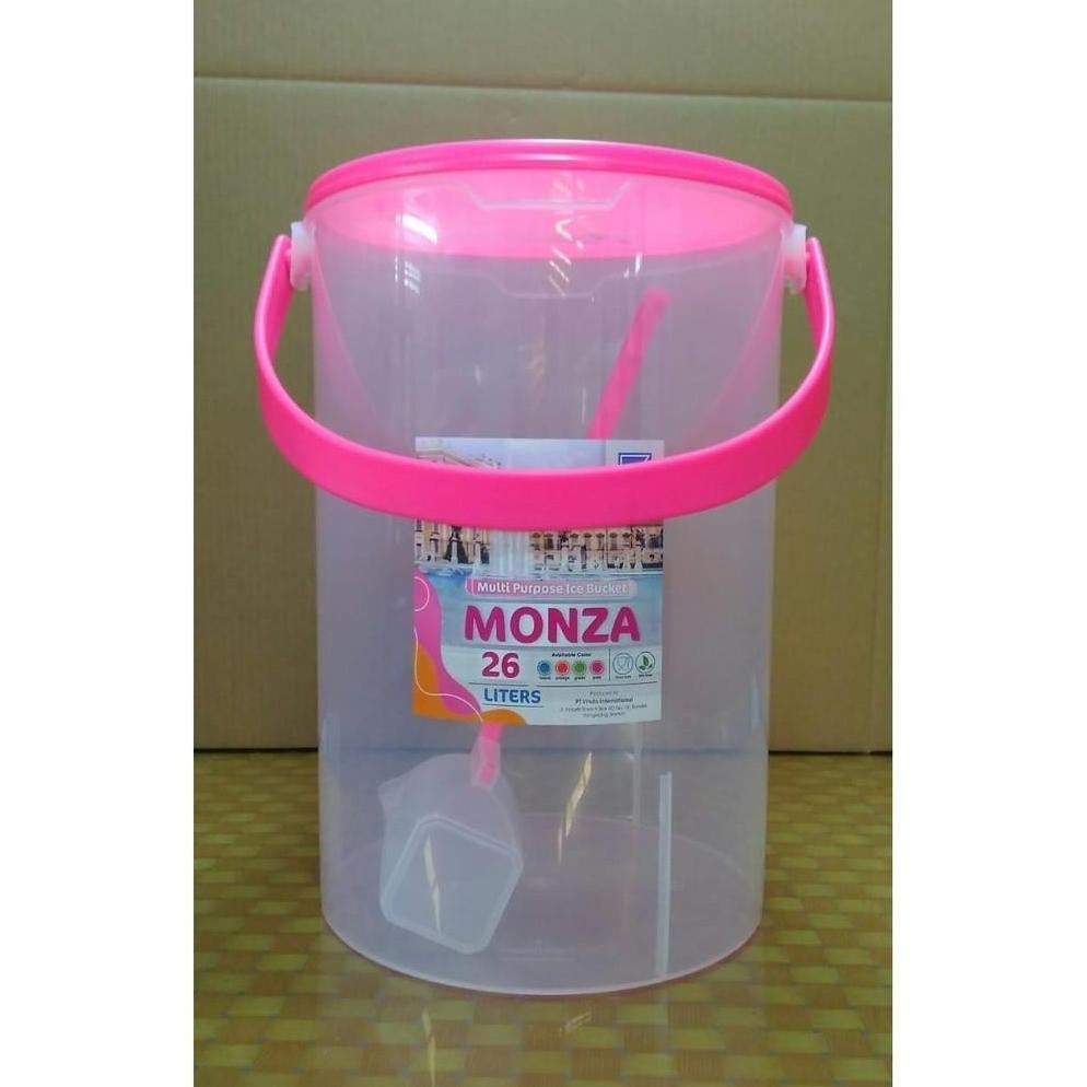 MONZA 26 Liter Tempat Air Minum Es Buah Kran Air Simple Wadah Plastik Serbaguna