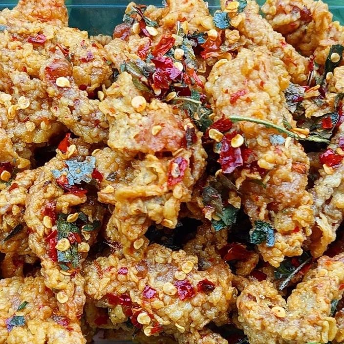 

Ready stok Terlaris KULIT AYAM PEDAS CRISPY [ 100gr ] BUMBU REMPAH ASLI DAUN JRUK ( BEST SELLER ) Termurah