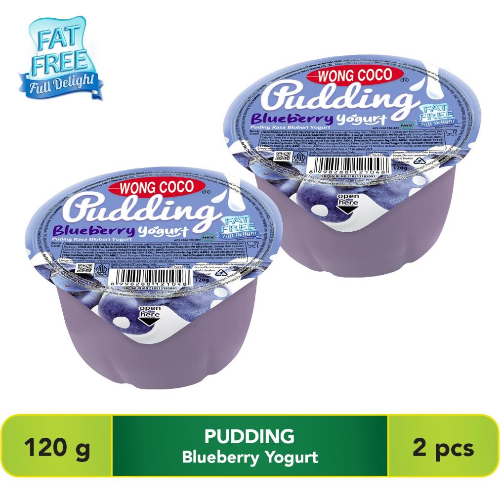 

Ready stok Terlaris Wong Coco Pudding Blueberry 120gr (2Pcs) Termurah