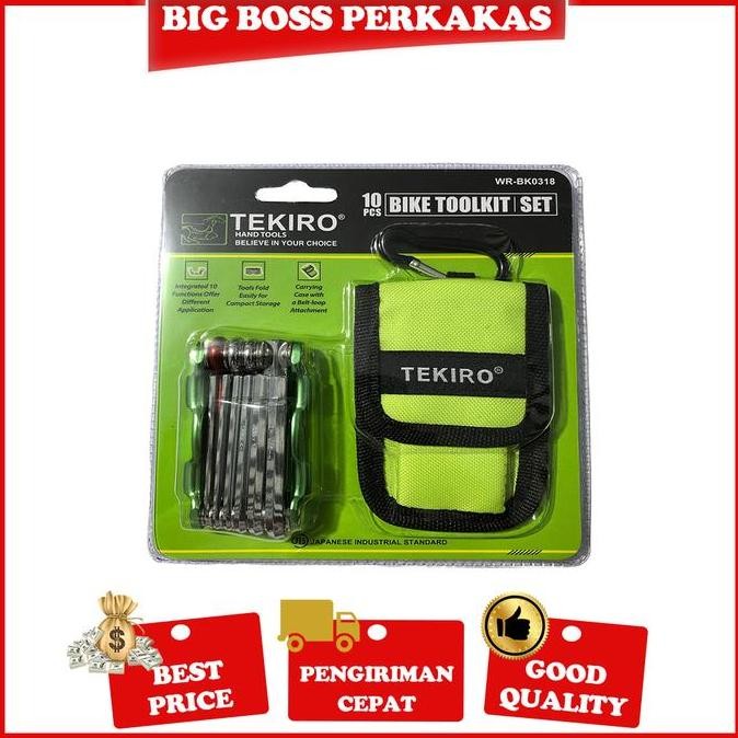 Spesial Tekiro Kunci Sepeda Set 10 Pcs /Kunci L Sepeda