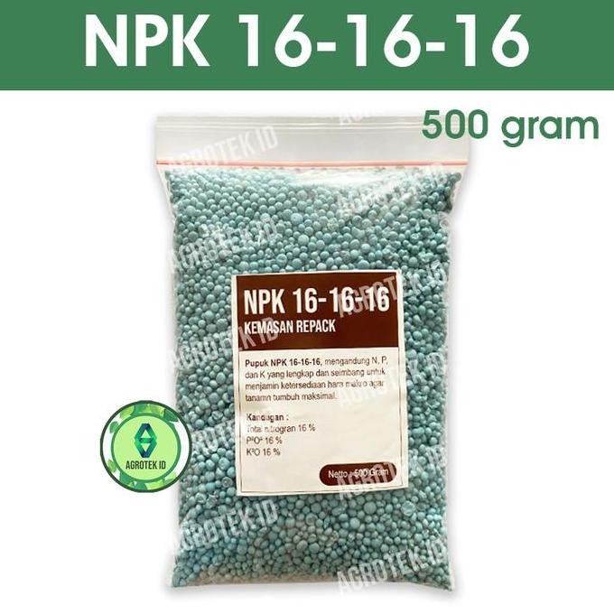 

Terlaris Pupuk Sayuran Dan Buah Npk Mutiara 16-16-16 500 Gram