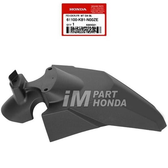 61100-K81-N00ZE Slebor Spakbor Depan Beat Eco Street K81 2016 - 2019 Hitam Dof