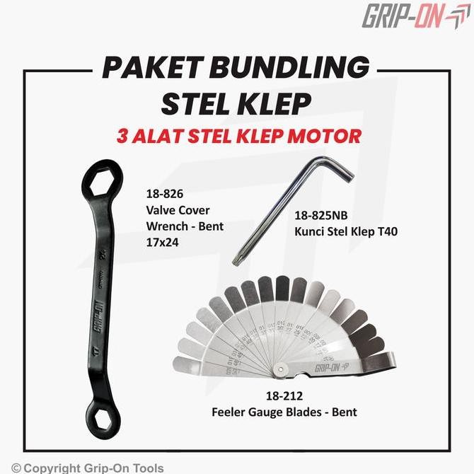 Spesial Promo Bundling Stel Klep / Paket Kunci Stel Klep Hemat Grip On