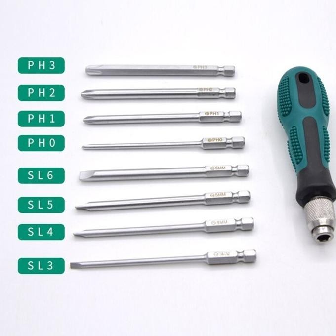 Spesial Obeng Magnet Min Plus Obeng Set Lengkap Serbaguna Anti Slip Screwdriver
