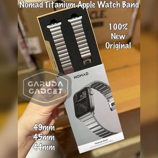 TERBARU - Nomad Titanium Band V2 Apple Watch Ultra 2 49 45 44 mm Strap Original