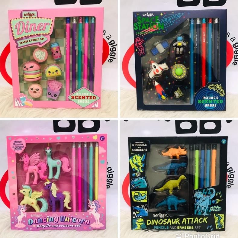 

Sggle Scented Pencil Eraser Set Gift Box