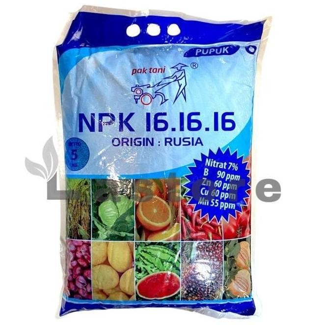

Terlaris Pupuk Npk 16-16-16 Biru Origin Rusia 5 Kg Kemasan Pabrik Pak Tani