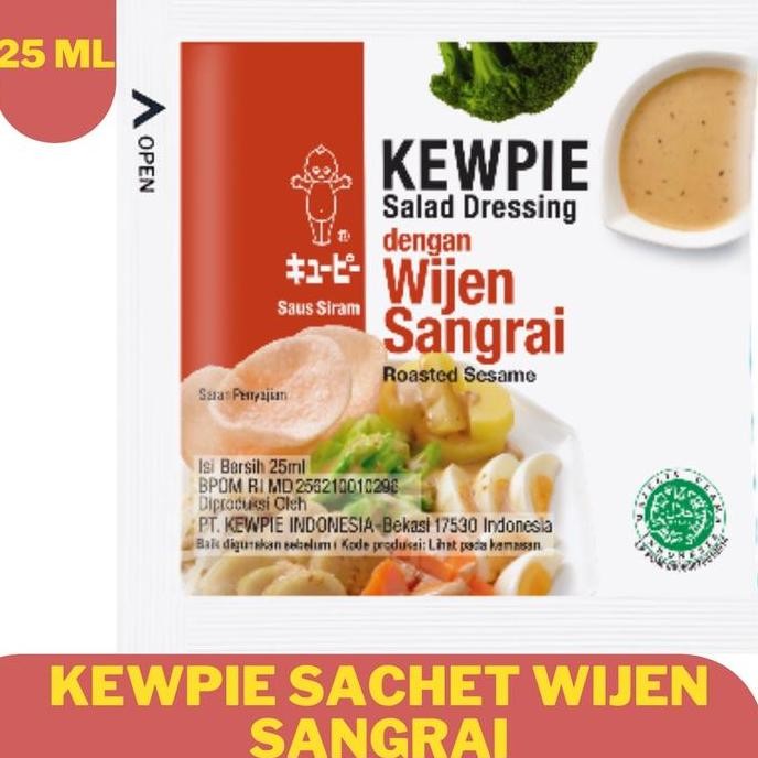 

Terlaris Kewpie Saus Salad Wijen Sangrai (10Pcs@25Ml) / Sachet