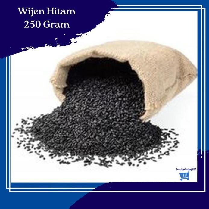 

Terlaris Wijen Hitam Import 250 Grm / Sesame Seed Premium Quality / Biji Wijen Putih Mentah 250 Grm