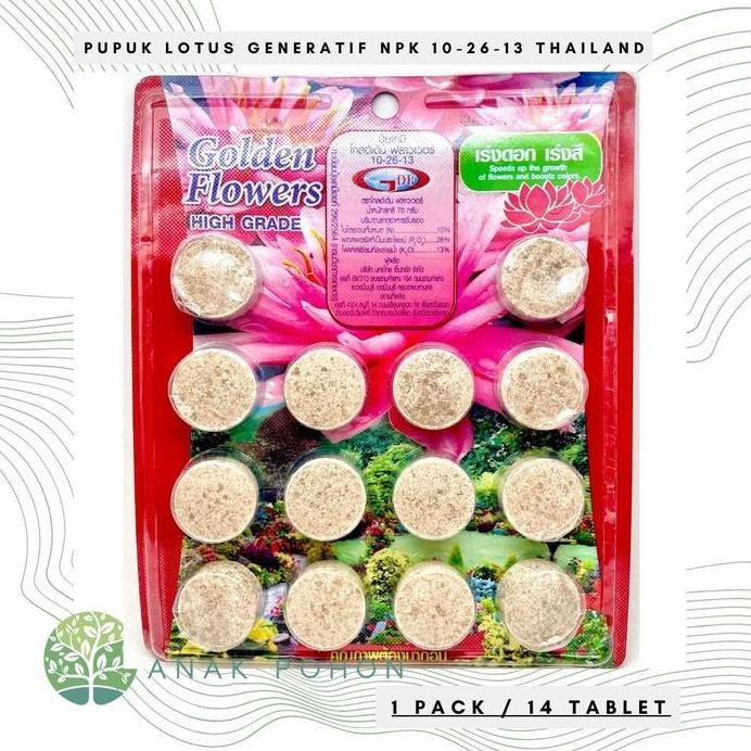 

Terlaris Pupuk Tanaman Air Merah Tablet Npk 10-26-13 Untuk Fase Generatif Pertumbuhan Bunga Dan Meningkatkan Warna - Golden Flowers High Grade - Import Thailand