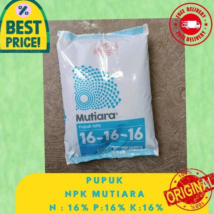 

Terlaris Pupuk Npk Mutiara 16 16 16 Kemasan 1Kg