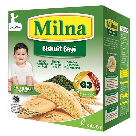 

Terlaris Milna Baby Biscuit Kacang Hijau 6 Plus 130G
