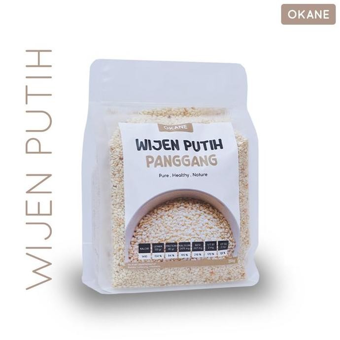 

Terlaris Okane Biji Wijen Putih Panggang 250 Gr / Camilan Sehat Biji Wijen Putih Panggang 250 Gr