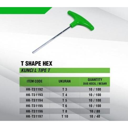 TEKIRO KUNCI L MODEL T / KUNCI TEKIRO L MODEL T / TOOLS /ALAT PERKAKAS