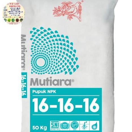 

Terlaris Pupuk Mutiara Npk 16-16-16 Biru Original Pabrik Meroke Kemasan Pabrik 50 Kg