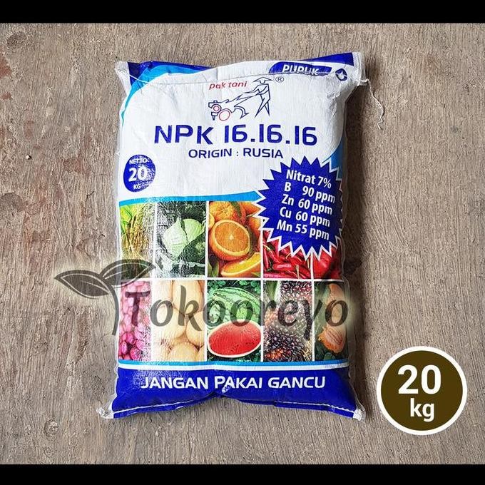 

Terlaris Pupuk Pak Tani Npk 16 16 16 Isi 20 Kg Kp Via Gosend Grab
