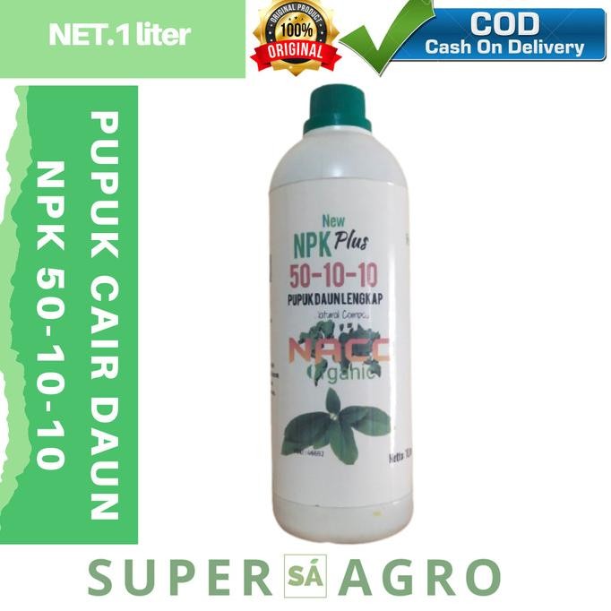 

Terlaris Npk Cair 50-10-10, Pupuk Daun Lengkap, Npk Cair 50-10-10 Isi 1Ltr