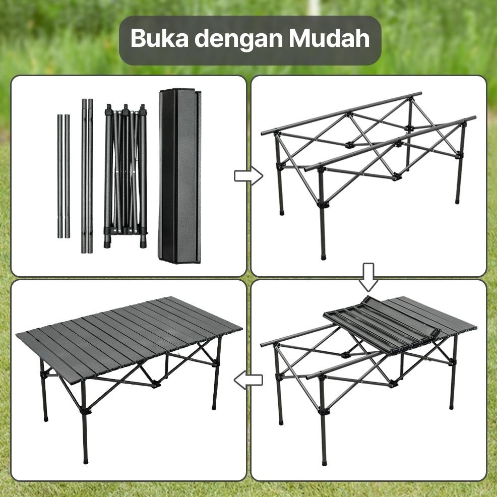Ready Meja Lipat Camping Portable - Meja Lipat Piknik - Meja Camping Otdoor - Meja Lipat Travel - Me