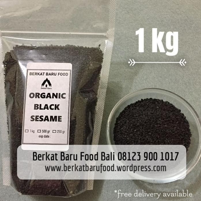 

Terlaris Organic Raw Black Sesame Seed / Biji Wijen Hitam Organik 1 Kg