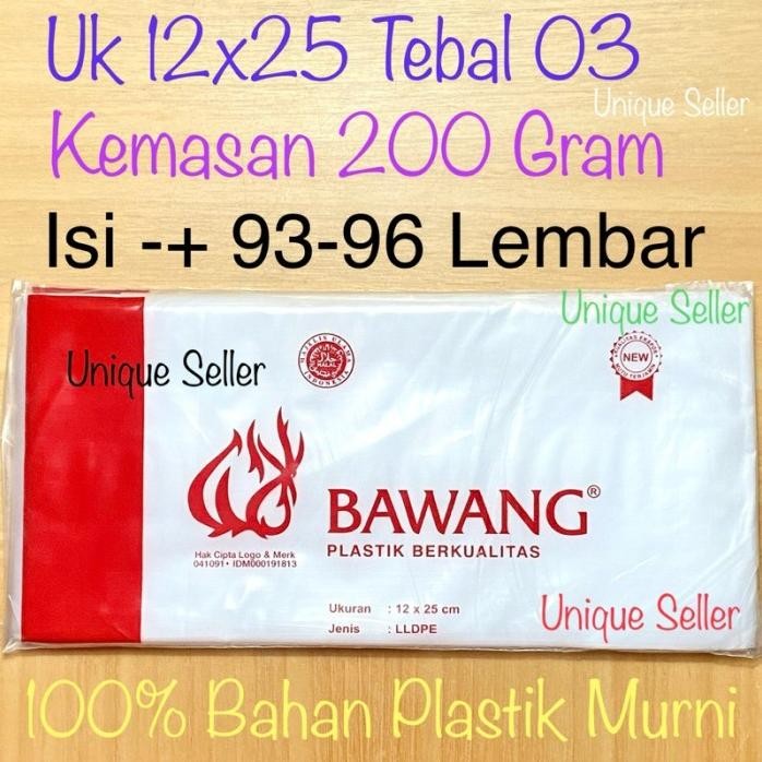 

Terlaris Kantong Plastik Pe Bawang Uk 12X25 (1/2 Kg) Tebal 03 / Plastik Pe Bawang 1/2 Kg 1/2Kg 500Gram 500 Gram Gr 500 Gr / Kantong Plastik Gula Beras Santan Palawija Bubuk Kopi Kacang Keripik Minyak Garam Biji Wijen Cabe Pasir Bumbu