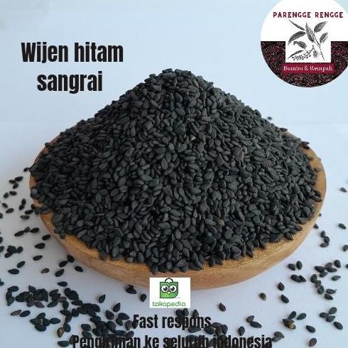 

Terlaris Wijen Hitam Sangrai / Black Sesame Seed Roasted 500Gram