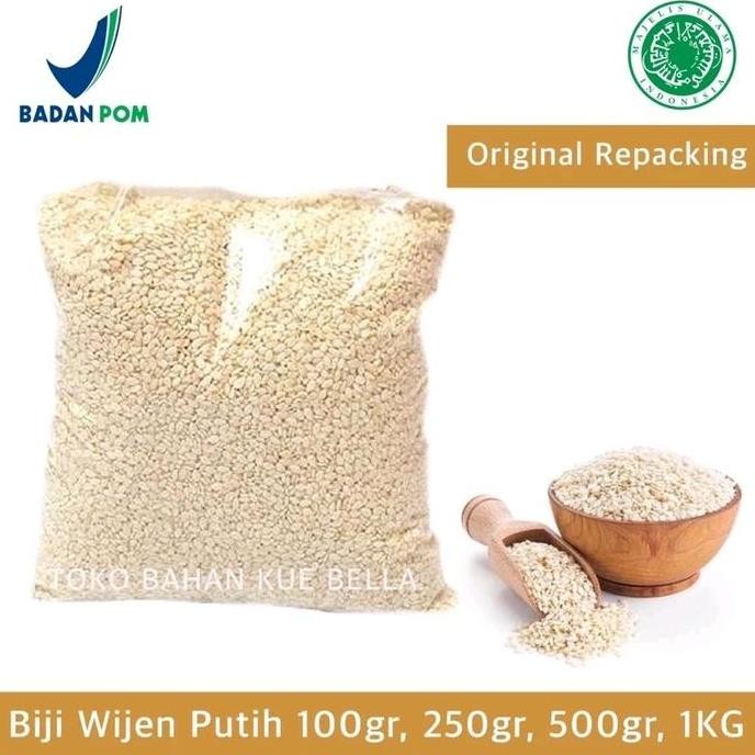 

Terlaris Biji Wijen Putih Premium 100Gr / 250Gr / 500Gr (Repack) Premium