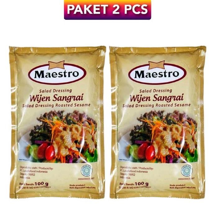 

Terlaris Maestro Salad Dressing Wijen Sangrai 100 G X 2 Sachet Selai Bahan Halal Pumpkin Dressings & Spreads Jams Maestro Wijen