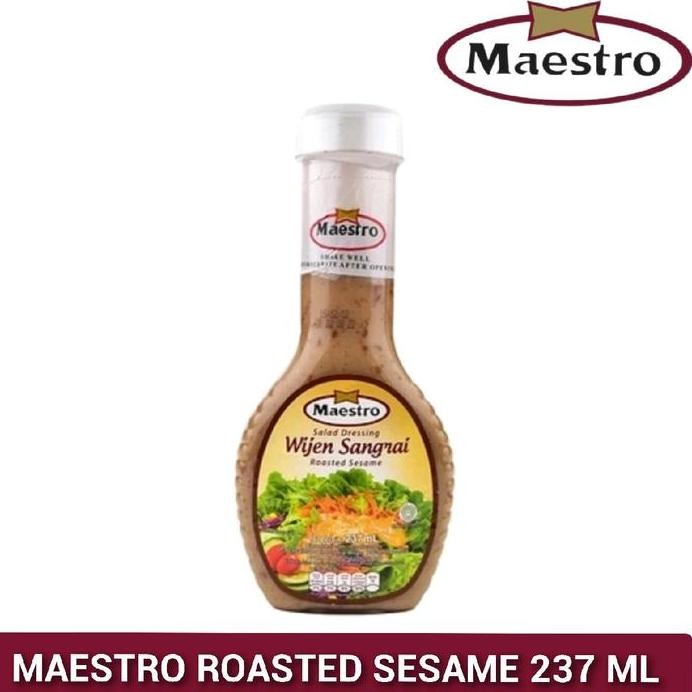 

Terlaris Maestro Wijen Sangrai 237 Ml Botol Bahan Dressing Selai