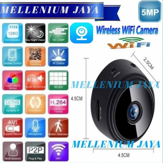NEW IP KAMERA CCTV 5MP WIRELESS SMART PHONE / SMART WIFI KAMERA MINI