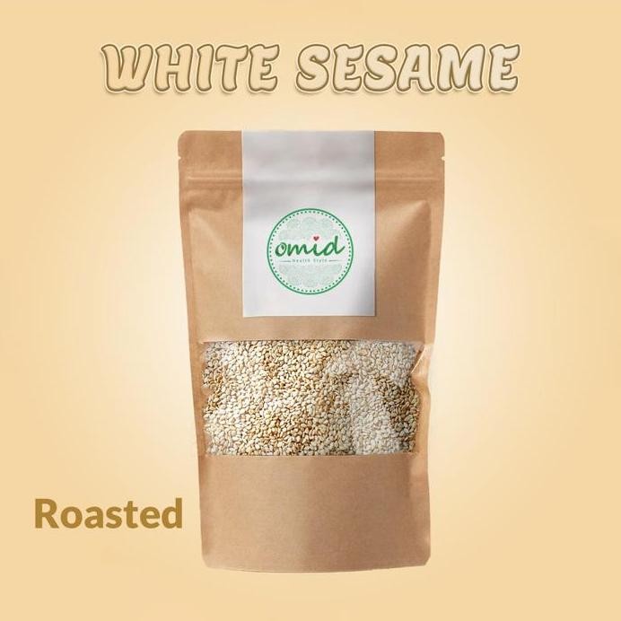 

Terlaris Organic White Roasted Sesame Seeds (Biji Wijen Putih Panggang) 250Gr