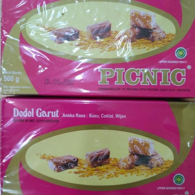 

Terlaris Dodol Garut Picnic Aneka Rasa Susu Coklat Wijen Satu Kotak 1/2Kg