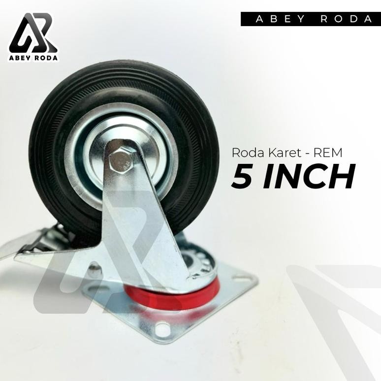 ND Roda Karet Troli 5 inch (REM)