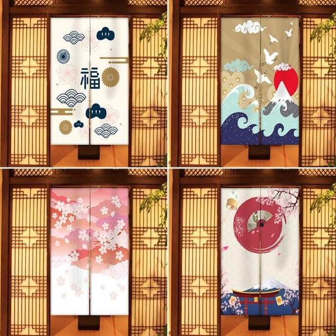Sale 85*150Cm Tirai Pintu Jepang Tirai Gorden Pintu Tirai Dapur Jepang Gorden Jepang Untuk Pintu Kan