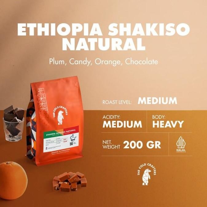 

ETHIOPIA SHAKISO ARABICA COFFEE ARABIKA BIJI KOPI BUBUK 200GR ESPRESSO TERMURAH