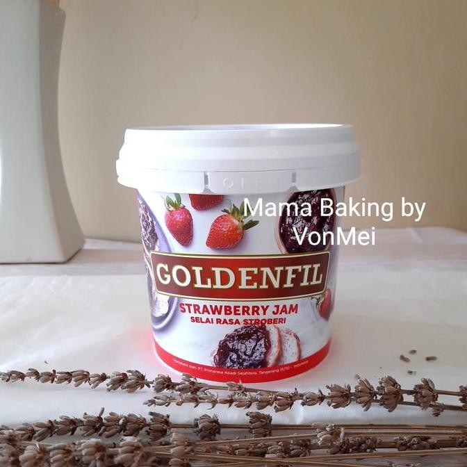 

Produk Baru!! GOLDENFIL Strawberry Selai Isian Stroberi Jam Filling Goldenfil 1 kg