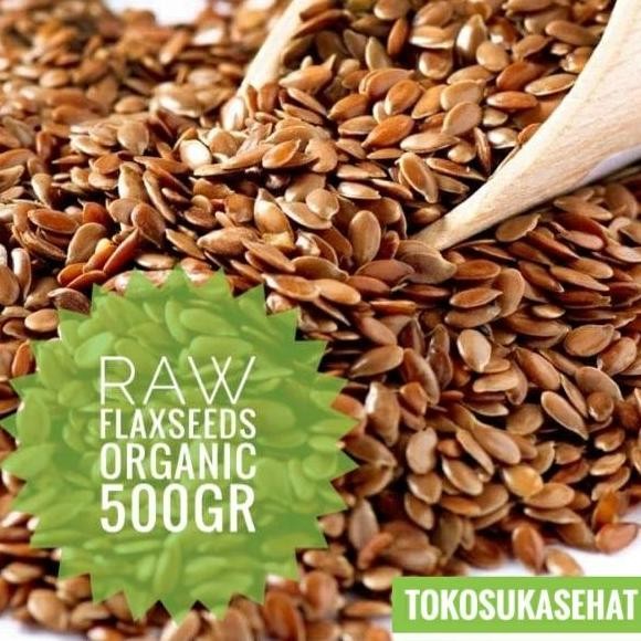 

FLAXSEEDS BROWN ORGANIC / FLAX SEEDS / BIJI RAMI ORGANIK -500GRAM TERMURAH