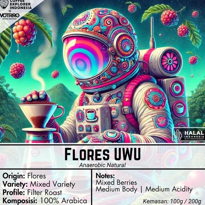 

BIJI KOPI ARABIKA FLORES UWU - SINGLE ORIGIN ARABICA COFFEE - EXPLORE SERIES - VOTRRO X COFFEE EXPLORER INDONESIA TERMURAH
