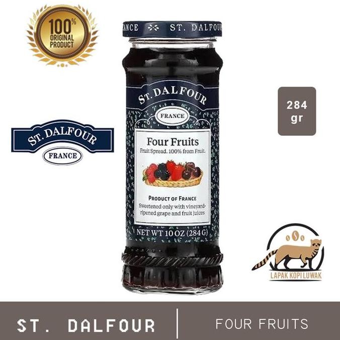 

Produk Baru!! Selai st dalfour four fruits Jam 284 Gr
