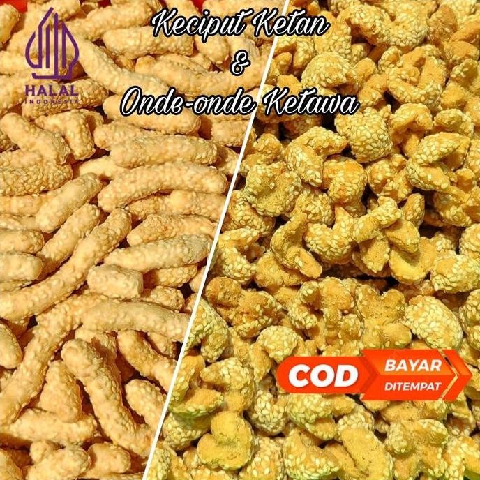 

Terlaris 1Kg - Keciput Ketan Wijen - Onde Onde Wijen | Gurih Manis Santan Renyah